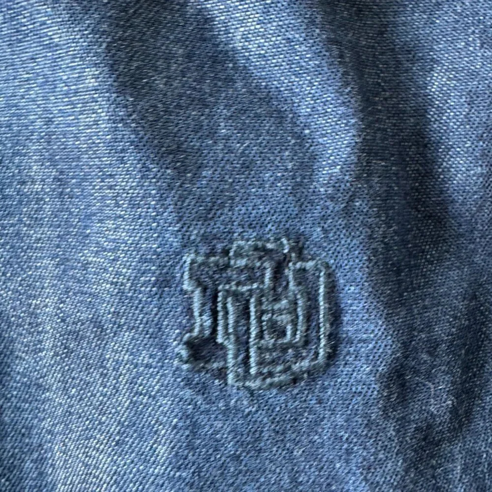 Devernois France women's long sleeve denim blouse size 36EU. US 6 - Picture 7 of 10